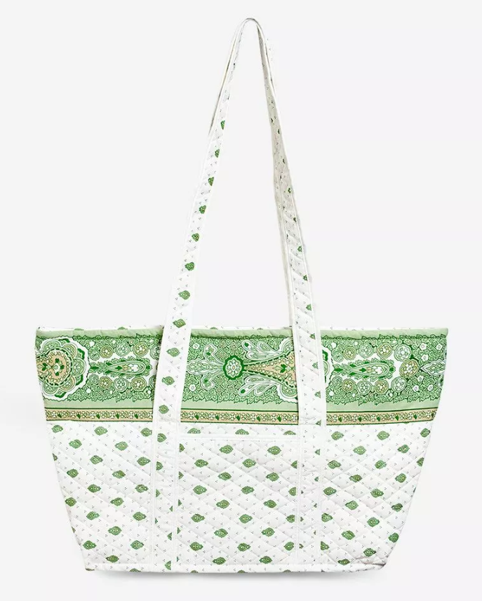 Provence pattern tote bag GM (Marat d'Avignon Bastide. green) - Click Image to Close